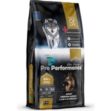 Pro Performance Orta ve Büyük Irk Kuzu Etli ve Yaban Mersinli Yetişkin Köpek Maması 12 kg