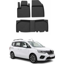 Omac Renault Kangoo 3 2024-2026 Uyumlu 4d Havuzlu Paspas Kauçuk Siyah 3 Parça
