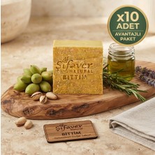 Şifaver Geleneksel El Yapımı %100 Doğal Bıttım Cilt Sabunu 125 gr (Saç Dökülmesi, Kepek, Sivilce, Kaşıntı ve Egzema Karşıtı) X10 Adet Avantajlı Paket