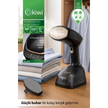 Kiwi KSI-671 Portatif Buharlı Kırışık Giderici 15 Saniyede Hızlı Isınma 4 Buhar Seviyesi 255 ml Su Haznesi