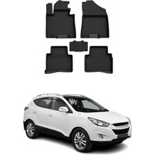 Omac Hyundai Tucson 2 2009-2015 Uyumlu 4d Havuzlu Paspas Kauçuk Siyah 5 Parça
