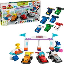 Aydogan's Ayd 10445 LEGO Duplo F1 Takımı Yarış Arabaları ve Sürücüleri 70 Parça +2AŞ
