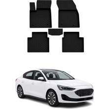 Omac Ford Focus 5 Sd Hb 2022-2026 Uyumlu 4d Havuzlu Paspas Kauçuk Siyah 5 Parça