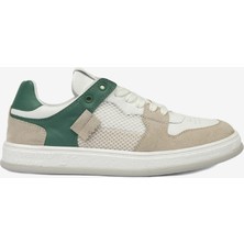 Greyder Kadın Ekru Yeşil Hakiki Deri Sneaker Ayakkabı 4Y2SA33290