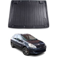 Omac Renault Clio Grand Tour 2008-2012 Arası Uyumlu Araca Özel Kauçuk Tpe Bagaj Havuzu Siyah
