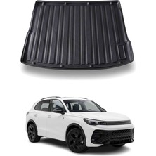 Omac Vw Tiguan 2024+ Uyumlu Araca Özel Kauçuk Tpe Bagaj Havuzu Siyah Üst Kademe Için