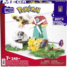 Aydogan's Ayd HKT21 Mega™ Pokémon™ Countryside Windmill - Yel Değirmeni Kasabası Seti 240 Parça +7 Ya�