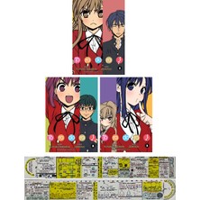 Kayıp Kıta Yayınları Toradora 1-2-3. Ciltler Manga Seti + Özel Cetvel