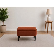 Co Art Home Dekoratif Puf & Bench 60X38 cm Ayak Uzatma Koltuğu - Turuncu