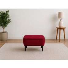 Co Art Home Dekoratif Puf & Bench 60X38 cm Ayak Uzatma Koltuğu - Bordo