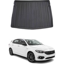 Omac Fiat Egea Hb 2015+ Uyumlu Araca Özel Kauçuk Tpe Bagaj Havuzu Siyah