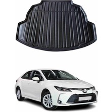 Omac Toyota Corolla Sedan 2019+ Uyumlu Araca Özel Kauçuk Tpe Bagaj Havuzu Siyah