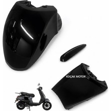 Koçak Motor Mondial Wing -Akalite- Ön Çamurluk - Arka Eki ve Dekoru Siyah