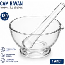 Labolist Cam Havan Tokmağı ile Birlikte 180 mm 1 Adet