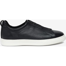 Greyder Erkek Siyah Hakiki Deri Sneaker Ayakkabı 6Y1SA18952