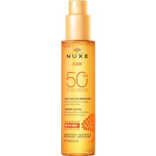 Sun Bronzlaştırıcı Yüz ve Vücut Yağı SPF50 150 ml