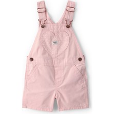 Oshkosh Küçük Kız Çocuk Salopet Şort 2 Yaş-5 Yaş Pembe