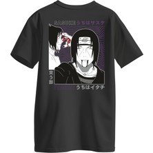 Karmadia Store Naruto Anime Itachi ve Sasuke Tişört Unisex