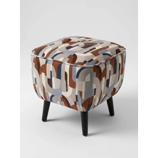 Co Art Home Dekoratif Puf & Bench 40X40 cm Ayak Uzatma Koltuğu - Ekru