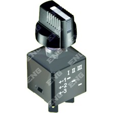 Eng 012020 Çevirmeli Anahtar Düz Düğmeli Beyaz 0.1.2.3