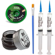 MHM Havya  Ucu Rsl Temizleme Kremi, 2uul 2,0mm Lehim Emme Fitili Krem Flux Yüzey Lehim Temizleme Seti TK02
