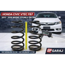 EP Garaj Otomotiv Honda Civic Vtec Fb 7 2012-2016 Model Uyumlu Ön Yay Takımı