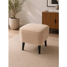 Co Art Home Dekoratif Puf & Bench 40X40 cm Ayak Uzatma Koltuğu - Bej