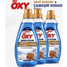 Mr.oxy Arap Sabunu+Soda Katkılı Sıvı Çamaşır Deterjanı Beyazlar Için 3lü