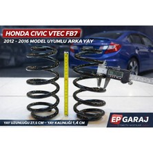 EP Garaj Otomotiv Honda Civic Vtec Fb7 2012-2016 Model Uyumlu Arka Yay Takımı