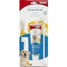 Bioline Portakal Aromalı Köpek Ağız Bakım Seti 100GR
