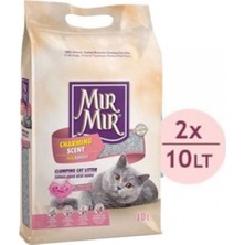 Mır mır Mırmır Hoş Kokulu Ince Taneli Topaklaşan Kedi Kumu 2X10 Lt