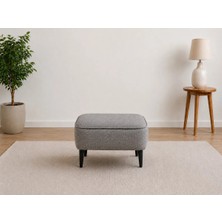 Co Art Home Dekoratif Puf & Bench 40X40 cm Ayak Uzatma Koltuğu - Gri