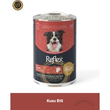 Reflex Plus Jelly Jöle İçinde Et Parçacıklı Kuzu Etli Yetişkin Köpek Konserve Maması 400 gr