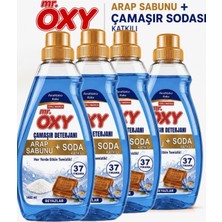 Mr.oxy Sıvı Çamaşır Deterjanı Arap Sabunu+Soda Katkılı 4lü Beyazlar Için