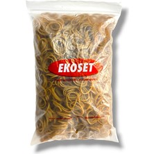 Ekoset 50x3 mm Kauçuk Paket Ambalaj Lastiği 1kg Sarı Renkli Dayanıklı ve Esnek Lastikler