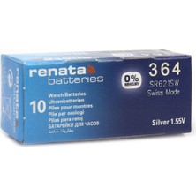 Royaleks Renata 364 SR621SW 1.55V Alkalin Saat Pili 10 Adet