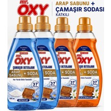 Mr.oxy Sıvı Çamaşır Deterjanı Arap Sabunu+Soda Katkılı 4lü 1440ML