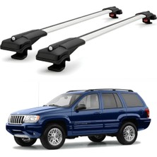 Cross Oto Aksesuarları Jeep Grand Cherokee Wj 1999-2005 Için Ara Atkı Tavan Barı , Araca Özel , Kilitlenebilir Araç Üstü Ekipman Taşıma Barı (2 Adet)