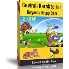 Sevimli Karakterler Boyama Kitap Seti -2 Kitap