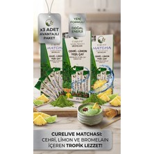 Curelive Matcha Çehri Limon Yeşil Çay Bromelain Içeren Ananas Aromalı Detox Burner Form Maça Çayı 20'li X3 Adet Avantajlı Paket