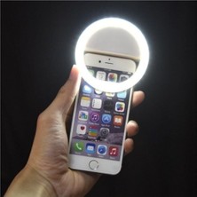 Woxo Selfie Işığı 3 Kademeli LED Aydınlatma Telefon Aparatı Uyumlu