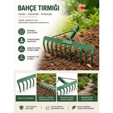 Füze FZ020 Takviyeli Bahçe Tarla Toprak Tırmık Toprak Tırmığı 20 Diş