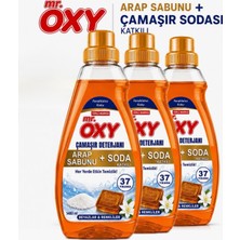 Mr.oxy Sıvı Çamaşır Deterjanı Arap Sabunu+Soda Katkılı Beyazlar&renkliler Için 3lü 1480ML