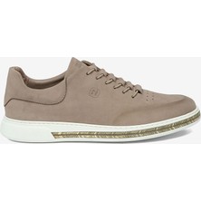 Greyder Erkek Vizon Nubuk Hakiki Deri Casual Ayakkabı 6Y1UA64811