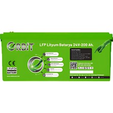 Cks Enerji 24V 210AH Kasa Tipi Lityum Akü Lifepo4 Batarya Abs Kasa