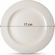 12'li Tuna Pasta Tabağı 17CM Krem Rinart