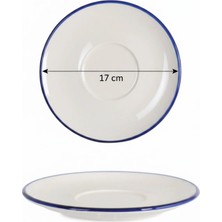 6'lı Valencia Kase Altlığı 17CM Rim Lacivert Rinart