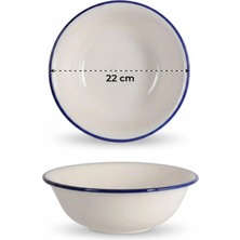 6'lı Valencia Salata Kasesi 22CM Rim Lacivert Rinart