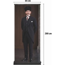 Arte Display Atatürk Poster Baskılı Pro Roll Up Banner 85X200CM No:6