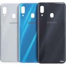 SDT Samsung A20 - A205 Arka Kapak Batarya Pil Kapağı (Mavi)